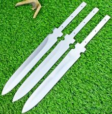 LOT OF 3 PCS  HAND FORGED D2 TOOL STEEL BLANK BLADE FOR DAGGER HUNTING KNIFE 44 picture