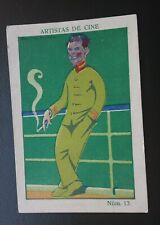 1930 ANTONIO MORENO,  SPANISH CHOCOLATE CARD, ARTISTAS DE CINE SERIES picture