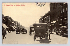 1910. VINITA, OKLAHOMA. STREET VIEW, DRUG STORE. POSTCARD MM29 picture