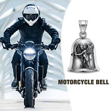 Stainless Motorcycle Biker Bell Hanger Cu pid Biker Luck Gremlin Ride for Unisex picture