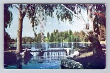 Reno NV-Nevada, Idlewild Park, Idlewild Lake, Vintage Postcard picture