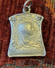 Maria (Mary) Vintage & New Medal Catholic France Religious A. Penin Antique picture