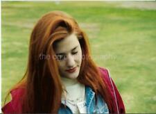 FOUND PHOTOGRAPH Color PRETTY WOMAN Original Snapshot VINTAGE Redhead 22 45 C picture