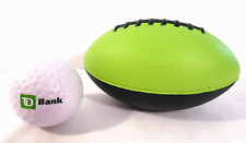 TD Bank Football & Golf Ball, Promotional, Foam Rubber, ~6.25