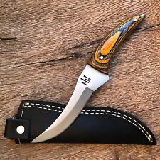 7.6 inches Carbon Steel Hunting Knife Skinning Knife Wood Handle Carbon Steel picture