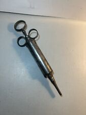 Vintage Antique Stainless Steel Medical Needle Syringe picture