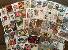 Lot of 50~Holiday Greeting Postcards~Xmas~Thanksgiving~Valentines~etc.~h987 picture