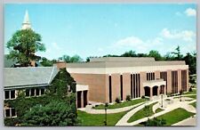 Wheaton Illinois Wheaton College Campus Library Building Chrome Postcard picture