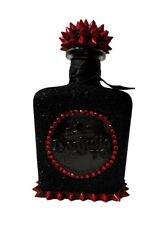 Custom Glittter  Red Bottom Tequila Bottle EMPTY, Black And Red With Spikes , picture