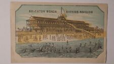 1879 Brighton Beach Bathing Pavilion Brooklyn Flatbush Coney Isl. R&R Trade Card picture