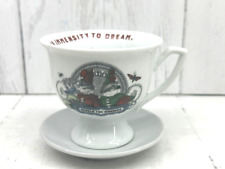 Rare Hendricks Gin Tea Cup Saucer Behold the Wonders 1990's Vintage Quirky picture