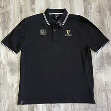 Guinness Beer Notre Dame University Nike Men's Polo Shirt Black Size XL New picture