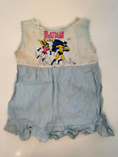 RARE Vintage 1966 BATMAN & ROBIN Childs Dress Nightgown Clothing Union Made USA picture