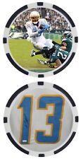 KEENAN ALLEN - LOS ANGELES CHARGERS - POKER CHIP - ***SIGNED/AUTO*** picture