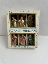 Vintage Snowflake Angel Musicians Christmas Hong Kong in Box Figures Ornaments picture