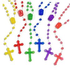  120 Pcs Plastic Rosary, 17 Inch Bulk Rosaries Prayer Plastic Rosary 120 PCS picture