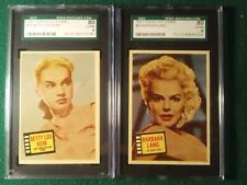 1957 Topps Hit Stars Actors #75 And #40 Sgc6 picture