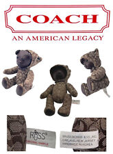 Coach Vintage Original Russ Berrie Co. Brown Collectable Movable Teddy Toy Bear picture