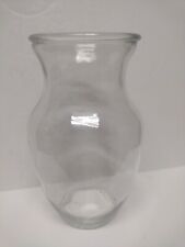 8” tall clear glass vase, 4” top diameter, about 3” neck opening, Floral Decor picture