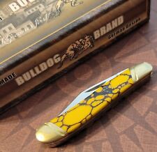 Bulldog Brand Knife Two Blade Peanut 440 Stainless Steel Blades picture