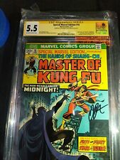 Master Of Kung Fu 16 CGC 5.5 SS Double Signed By Jim Starlin & Al Milgrom  picture