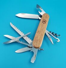 Victorinox Huntsman Swiss Army Knife Multi Tool Wooden Scales KATRIN & DENIS picture