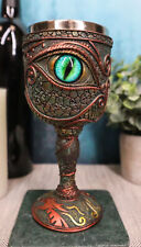 Wizard's Alchemy Eye Of The Dragon Wine Goblet Chalice 7oz Sauron Decor Figurine picture