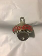Coca Cola Coke Wall Mount Crown Stationary Bottle Opener Cast Iron ~ New picture