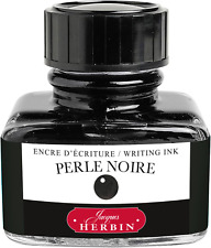 J. Herbin Fountain Pen Ink - 30 ml Bottled - Perle Noire picture