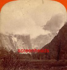C1870s-80s Stereoview Photo YOSEMITE VALLEY CLOUD NORTH & SOUTH DOME C BIERSTADT picture