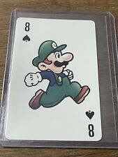 OFFICIAL LICENSED VINTAGE 1989 NINTENDO CARD GAME SUPER MARIO LUIGI PLAYING CARD picture