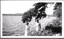 VINTAGE PHOTOGRAPH 1937 WOMEN'S/GIRLS FASHION LAKE SPECULATOR NEW YORK OLD PHOTO picture