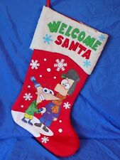 Disney's Phineas and Ferb Christmas Stocking WELCOME SANTA picture