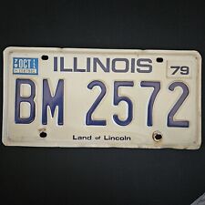 1979 Vintage Illinois License Plate BM 2572 picture