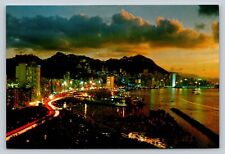 Beautiful Dusk View of Victoria in Hong Kong 4x6