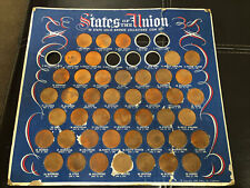 1969 Shell Oil States Of The Union 50 State Solid Bronze Collectors' Coin Set picture