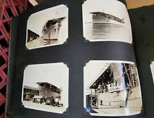 Lot of 4 Vintage 1927 B&W Photograph of USS Langley (CV-1) Pier Dock picture