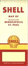 1956 Shell Road Map: Minneapolis St. Paul NOS picture