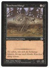 Skeletal Snake German Mtg MISPRINT. The Shield covers the toughness picture