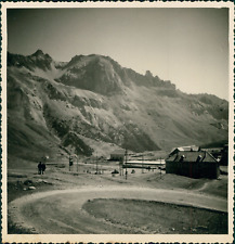 France, Route au Col du Lautaret, August 1949, Vintage Silver Print Vintage Silver picture