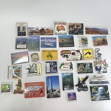 LOT OF 31 Vintage Refrigerator Magnet States Travel Souvenir National Park AS-IS picture