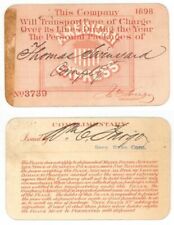 American Express Ticket signed by Wm. C. Fargo - Autographs - Autographs of Famo picture
