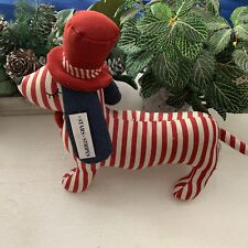 Stars & Stripes 14” Stuffed Dog Patriotic Decor picture