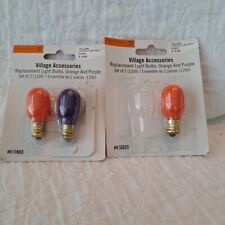Department 56 Replacement 2 Bulbs Orange and 1 Purple 810803 picture