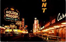 Postcard Fremont Street From Second Street at Night in Las Vegas, Nevada picture