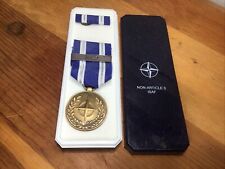 NATO Medal w/case -Afghanistan/ NATO INTERNATIONAL SECURITY ASSISTANCE picture