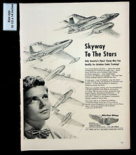 1948 U.S. Army Air Force Recruiting Service Sky Aviation Vintage Print Ad 28149 picture
