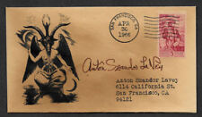 Anton LaVey Church of Satan Autograph Reprint on Collector's Envelope *OP1177 picture