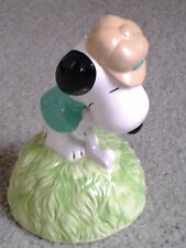 WILLITTS SNOOPY GOLFING VINTAGE 1980's era MUSIC BOX plays I SAY A LITTLE PRAYER picture
