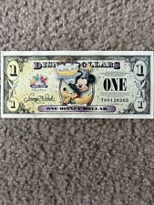 Disney Dollar $1 Mickey And Pluto, Celebrate You “T” Series 2009. Excellent picture